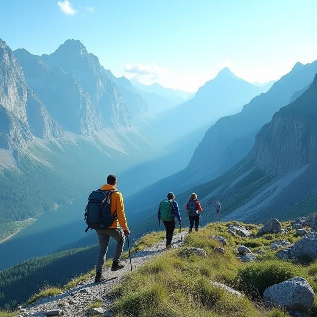 Geführte Wanderung in den Alpen